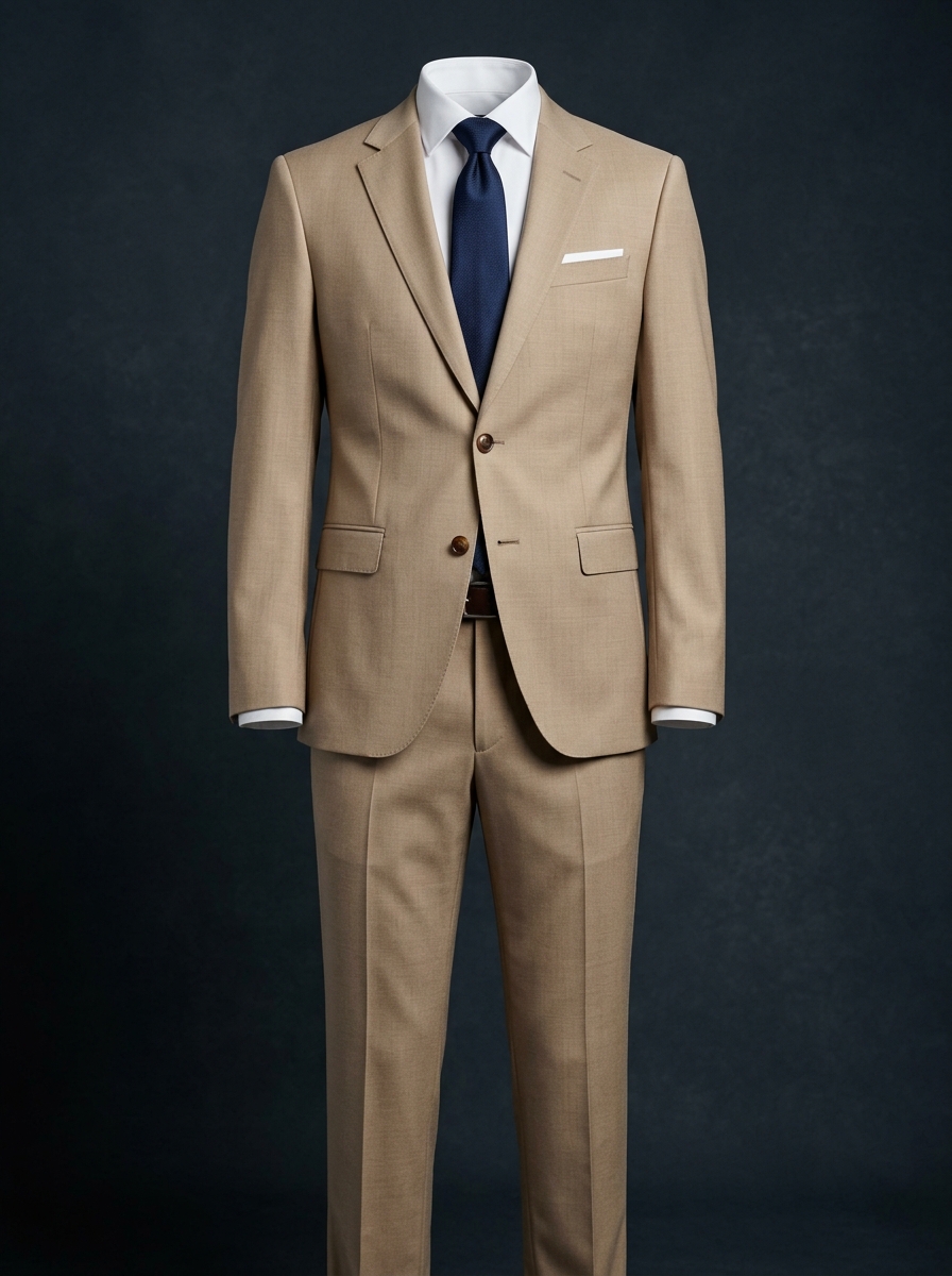 Essential Business Pant Coat (Beige) - SAR 300