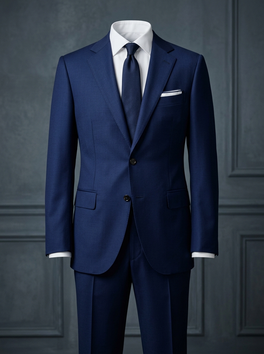 Classic Navy Blue 2-Piece Executive Suit - SAR 380